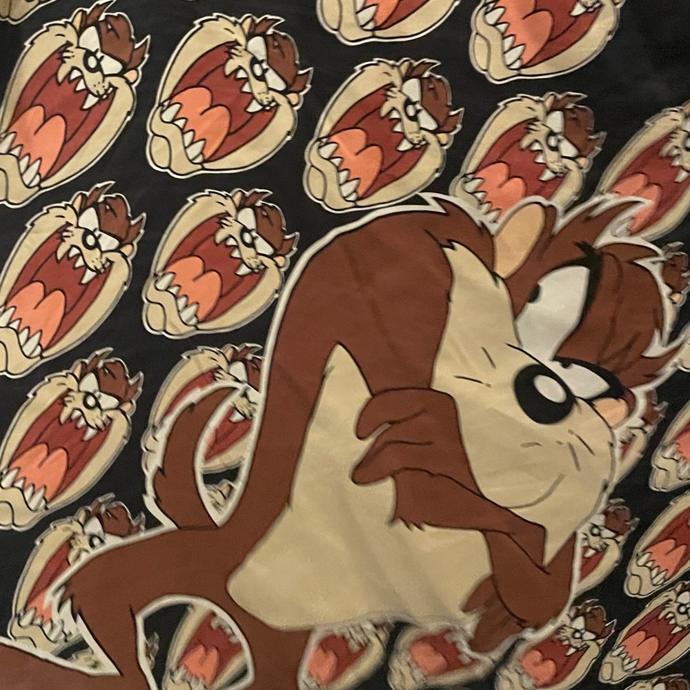VTG SILK TAZ LOONEY TUNES SCARF